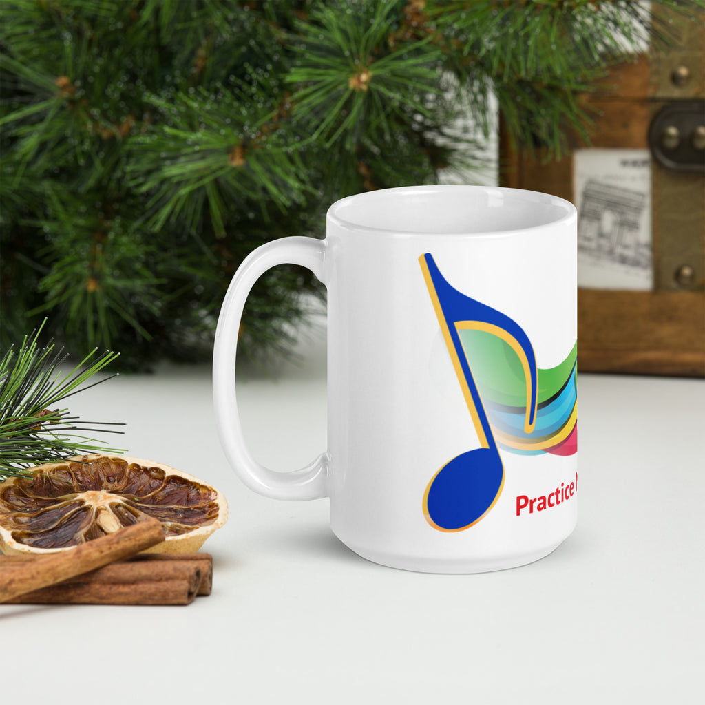 Practice Makes Perfect, Glossy Eighth Note Mug